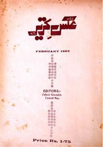 Aks e Tehreer Jild 2 Shumara 2 Feb-1982-Shumara Number-002