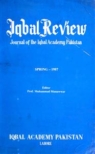 Iqbal Review - Journal of The Iqbaal Academy Pakistan-Shumara Number-001