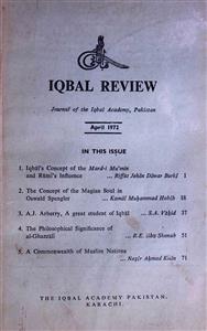 Iqbal Review Jild 13 No 1 April 1972-SVK