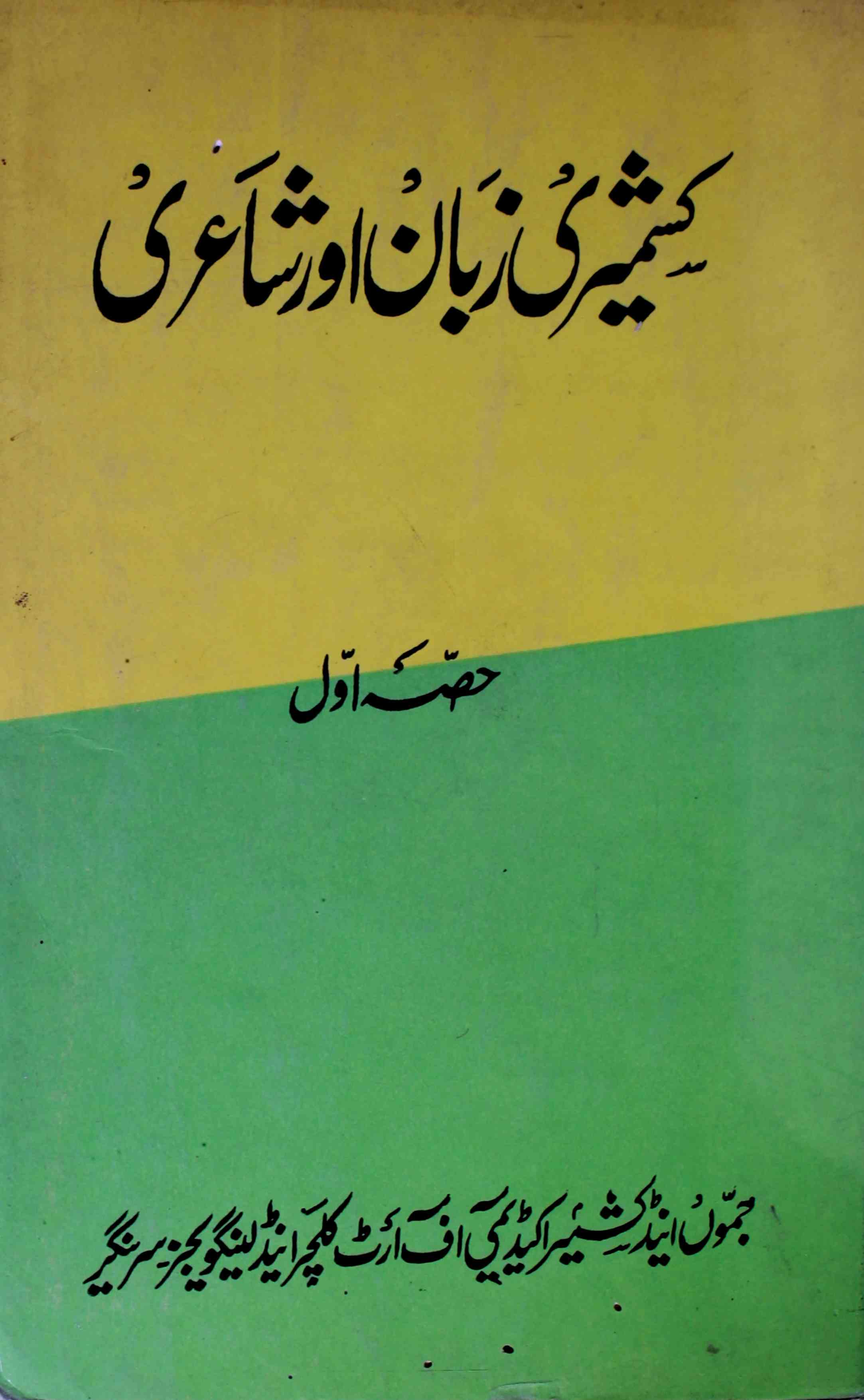 Kashmiri Zuban Aur Shairi