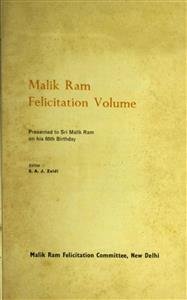Malik Ram Felicitation Volume