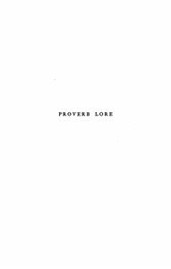 Proverb Lore