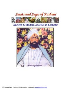 Saints And Sages of Kashmir