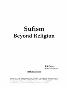 Sufism Beyond Religion