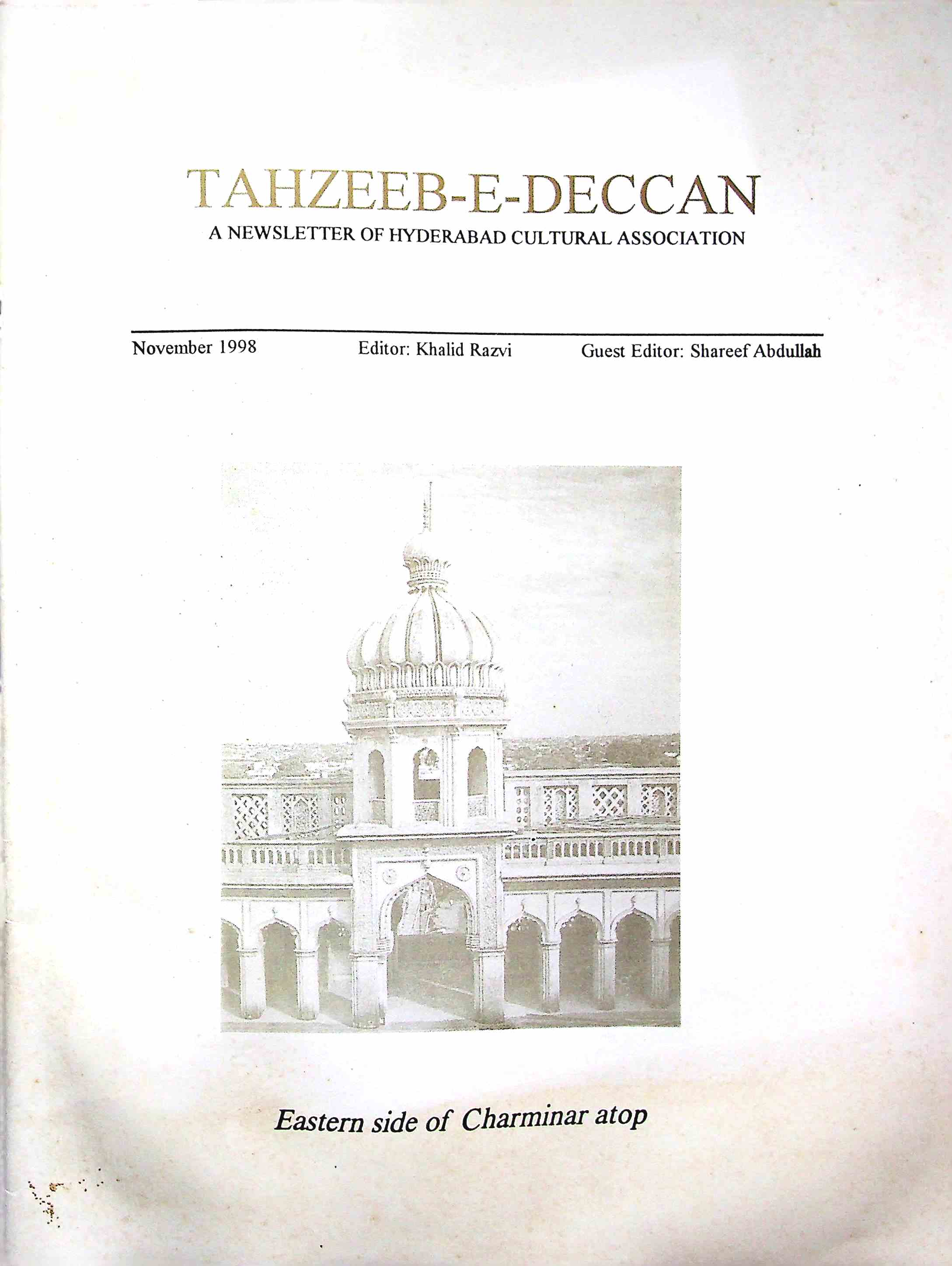 Tahzeeb-E-Deccan Nov 1998