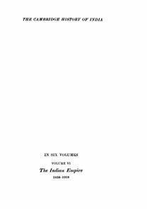 The Cambridge History Of India