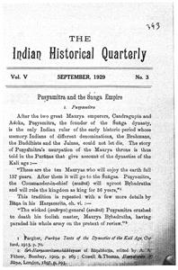 The Indian Historical Quarterly Vol 5 No 3 Sepetember-Shumara Number-003
