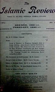 The Islamic Review Jild 16 No 2 Feb 1928 MANUU-Shumara Number-002