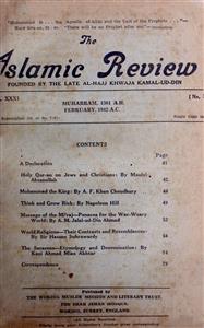 The Islamic Review Jild 31 No 2 Feb 1942 MANUU-Shumara Number-002