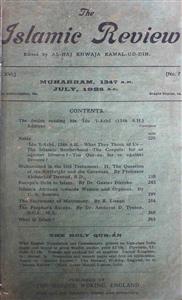 The Islamic Review Jild 16 No 7 July 1928 MANUU-Shumara Number-007