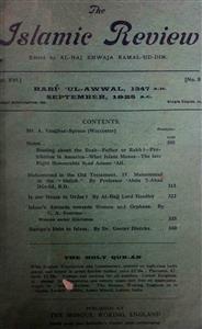 The Islamic Review Jild 16 No 9 Sep 1928 MANUU-Shumara Number-009