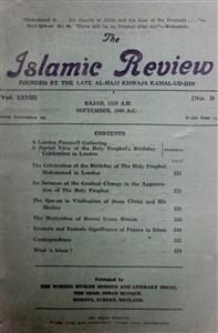 The Islamic Review Jild 28 No 9 Sep 1940 MANUU-Shumara Number-009