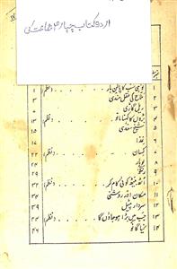 Urdu Kitab Chaharum Jamat Ki