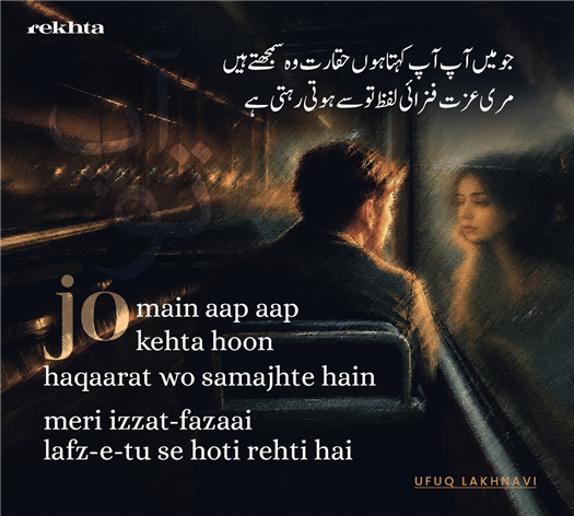 جو میں آپ آپ کہتا ہوں حقارت وہ سمجھتے ہیں